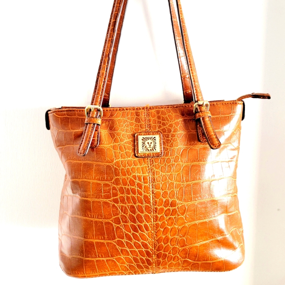 Anne Kline leather shoulder bag